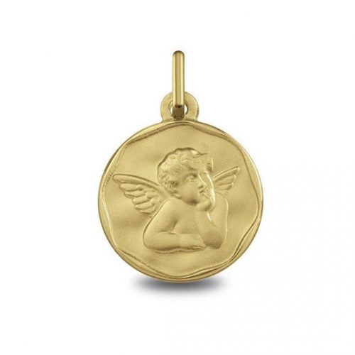medalla-oro-angelito-pensativo-1250454 Joyería Rincón