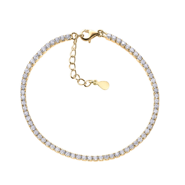 Pulsera Duran Exquse riviere circonitas dorada 00512772 Joyería Rincón